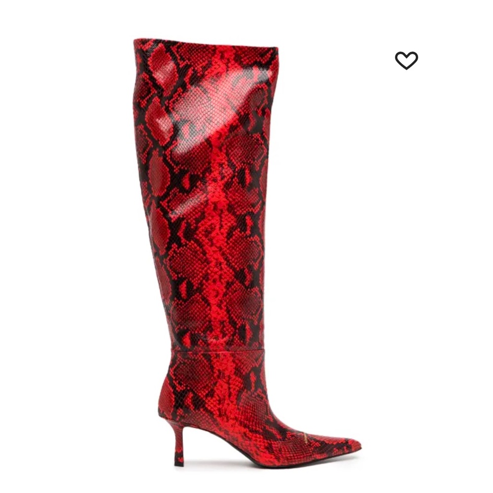 Final Price. Alexander Wang Red Snakeprint Boot - image 5